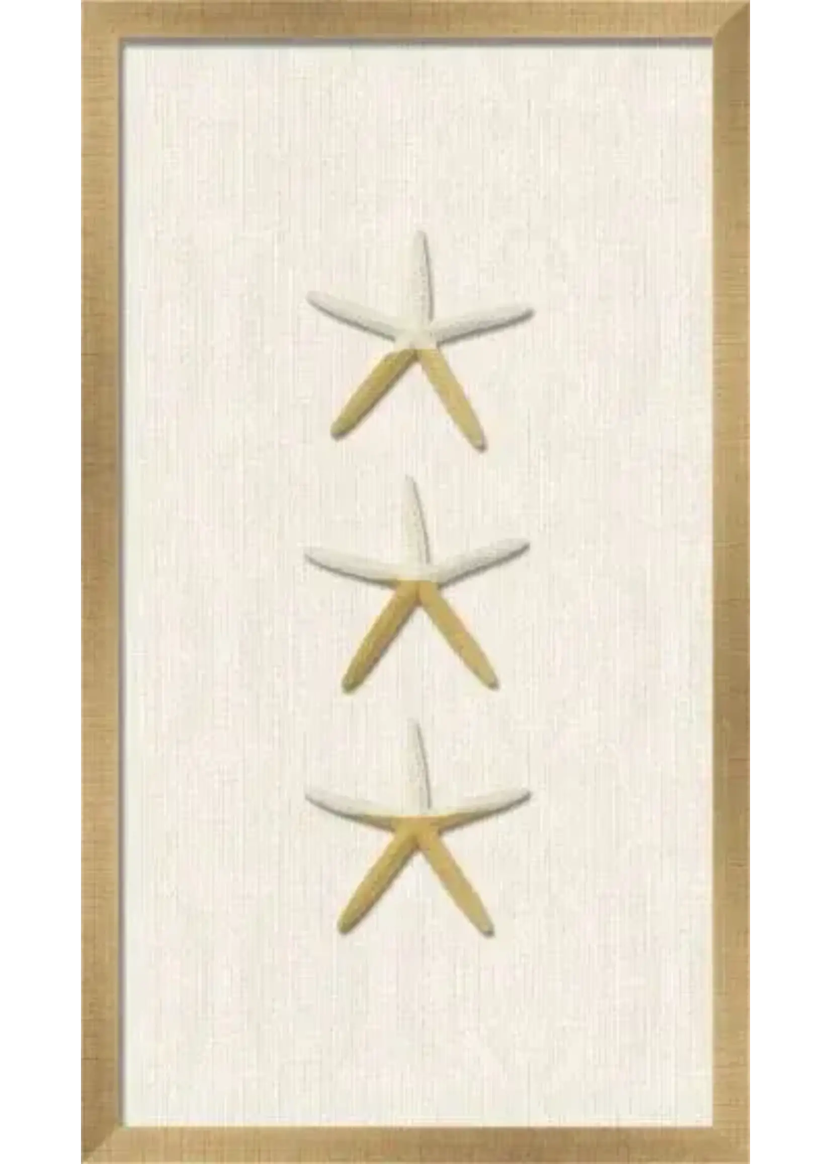Iconic Pineapple Gold-Dipped Starfish on White Linen