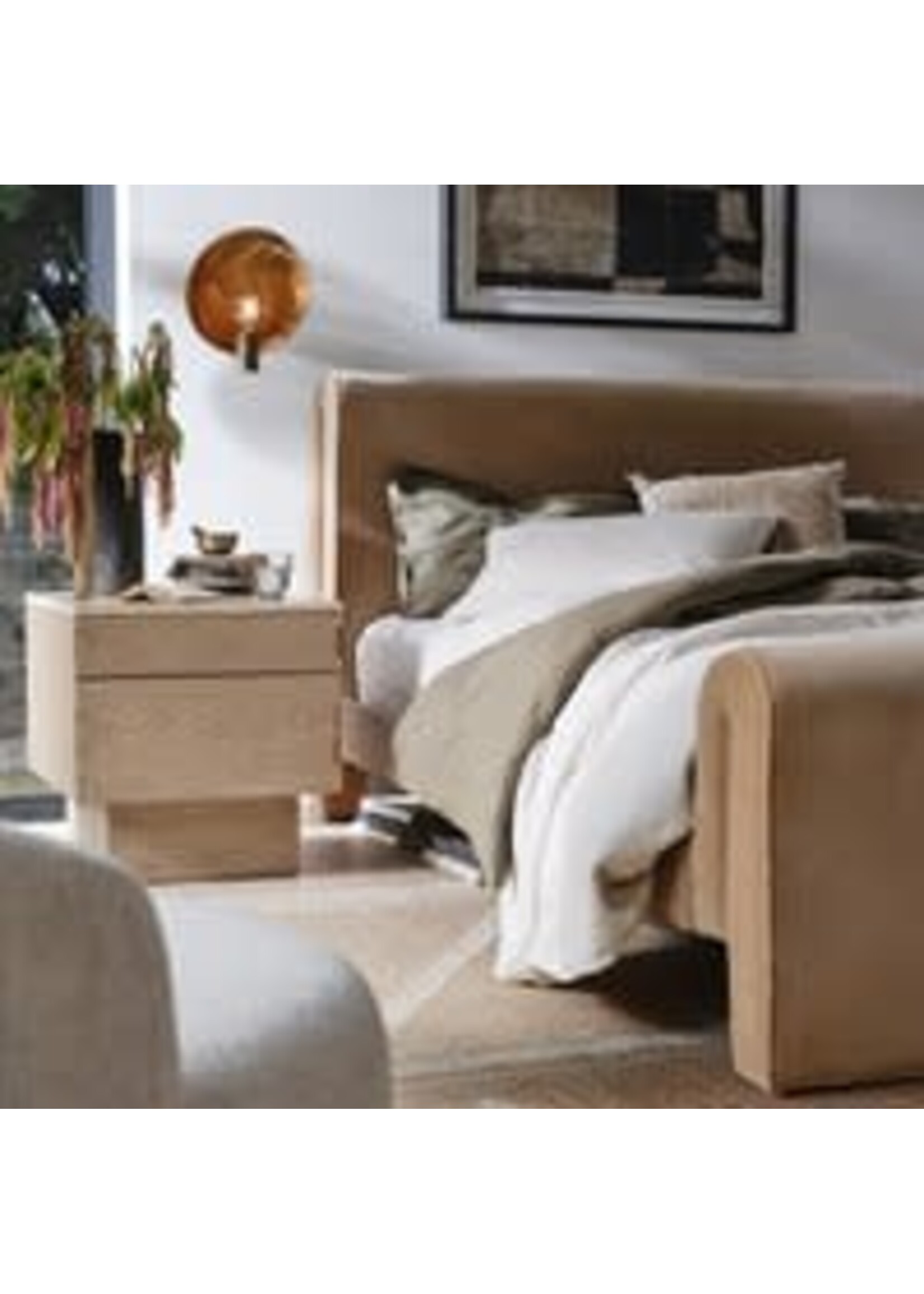 Four Hands Mitchell Bed - Surrey Camel - King