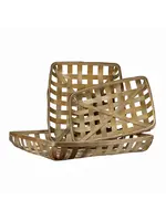 Blue Ocean Traders Rectangle Tobacco Basket S/3