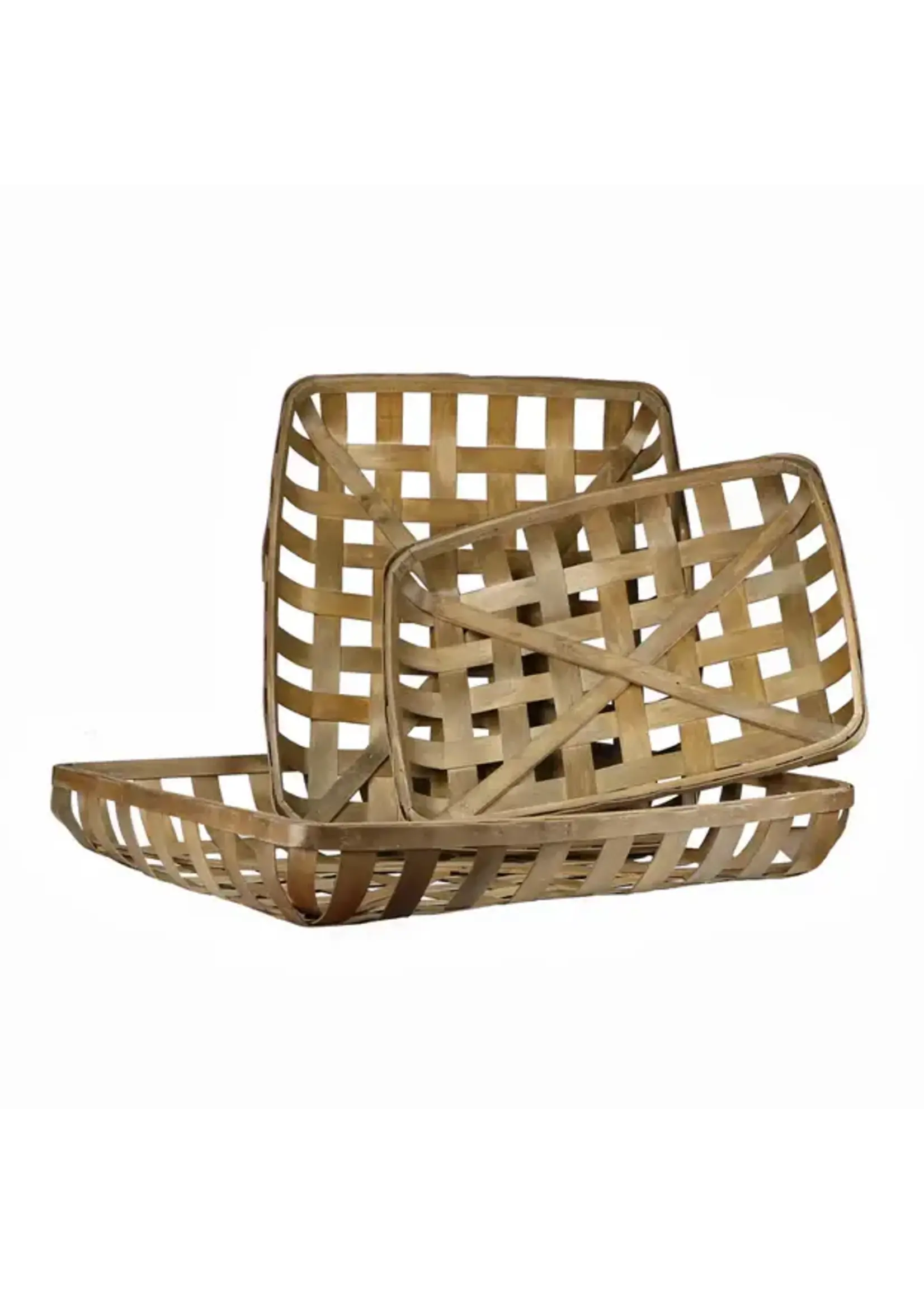 Blue Ocean Traders Rectangle Tobacco Basket S/3