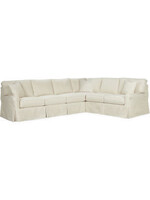 Lee Industries 5632-29RF/23LF Sectional with Sleeper - Oasis Ecru/Dune Finish