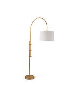 Regina Andrew Design Arc Floor Lamp in Natural Brass