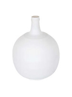 Jeffan Athea Glass Vase , Matte White, 12.5"