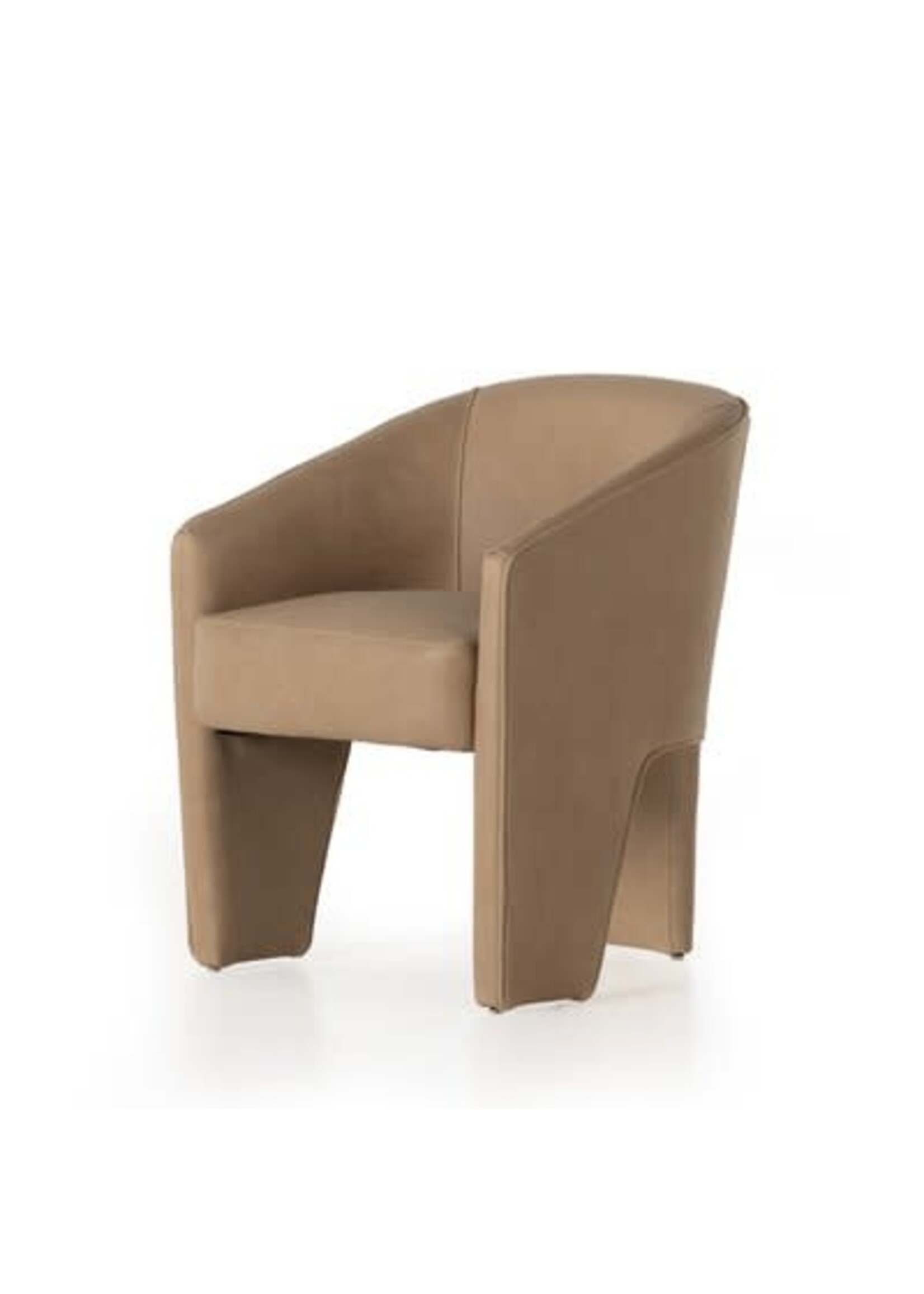 Four Hands Fae Dining Chair in Palermo Nude Leather