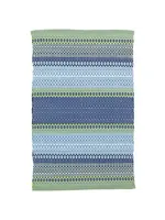 Annie Selke Fiesta Stripe French Blue/Green I/O 2x3 Rug