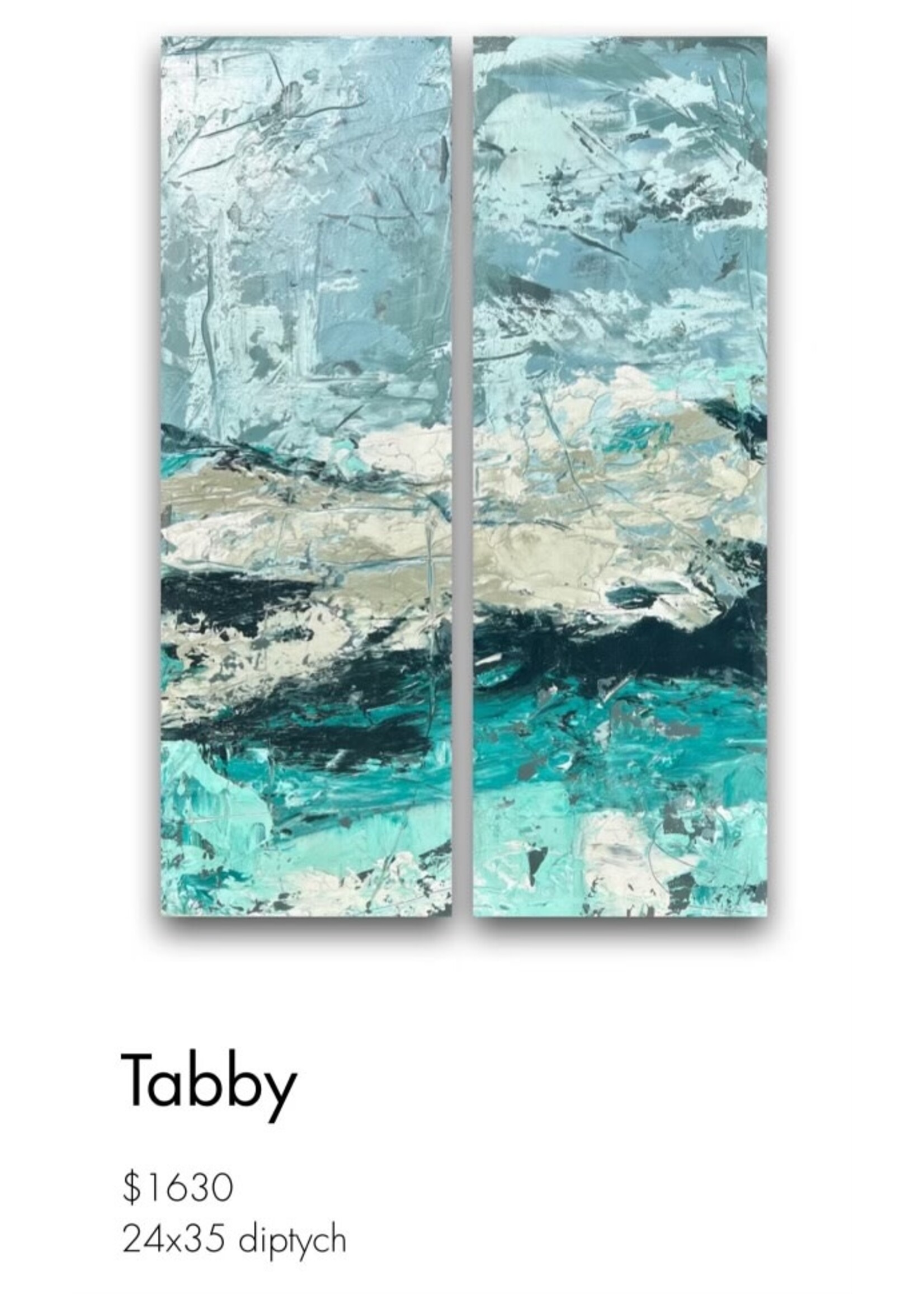 Tabby 24x35 Diptych