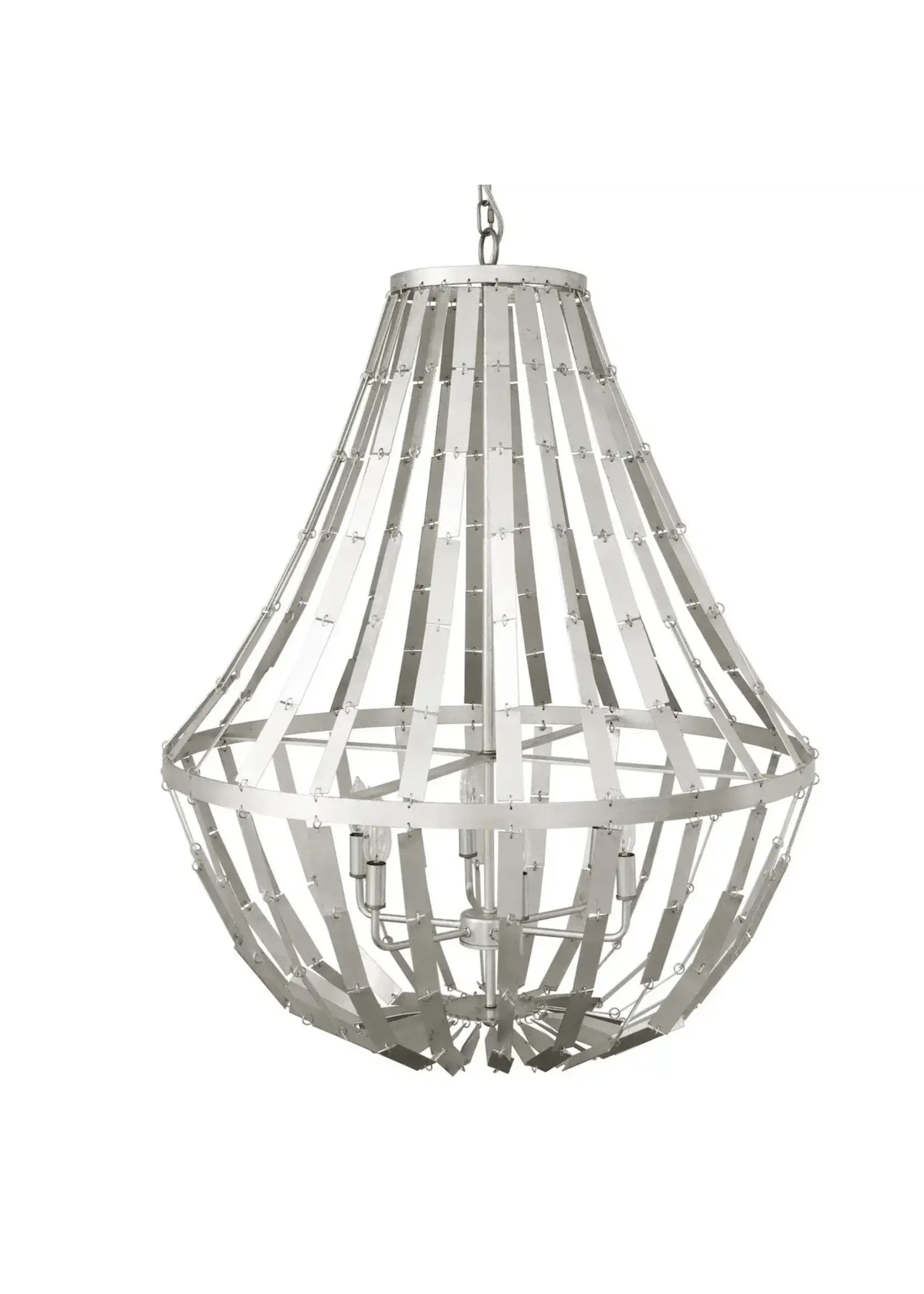 Worlds Away Serafina S Silver Chandelier