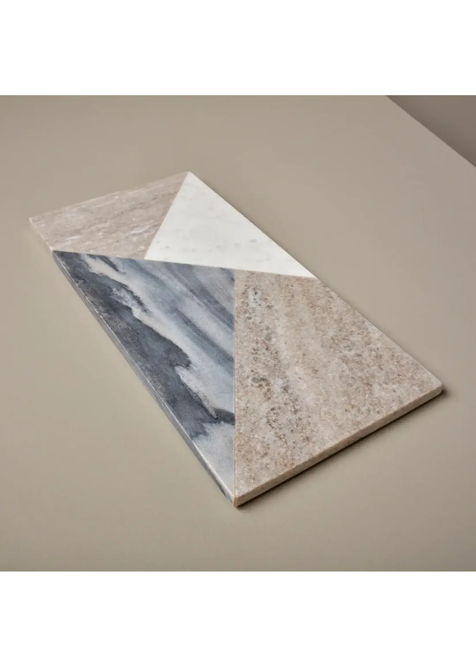 BeHome Geometric Marble Rectangular Board