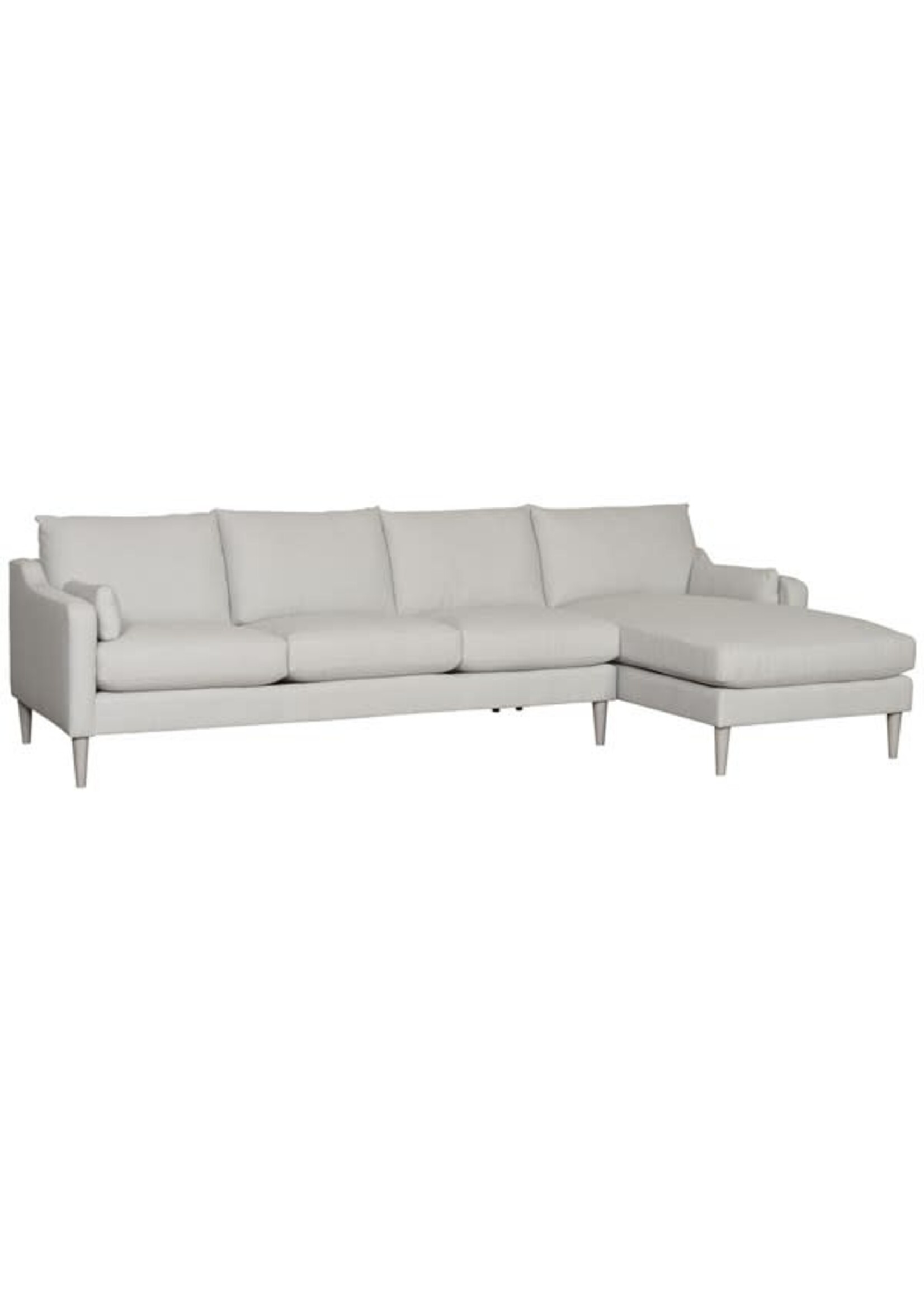 Vanguard Furniture Thea Sectional: V150-LAS Left Arm Sofa, V150-RAH Right Arm Chaise