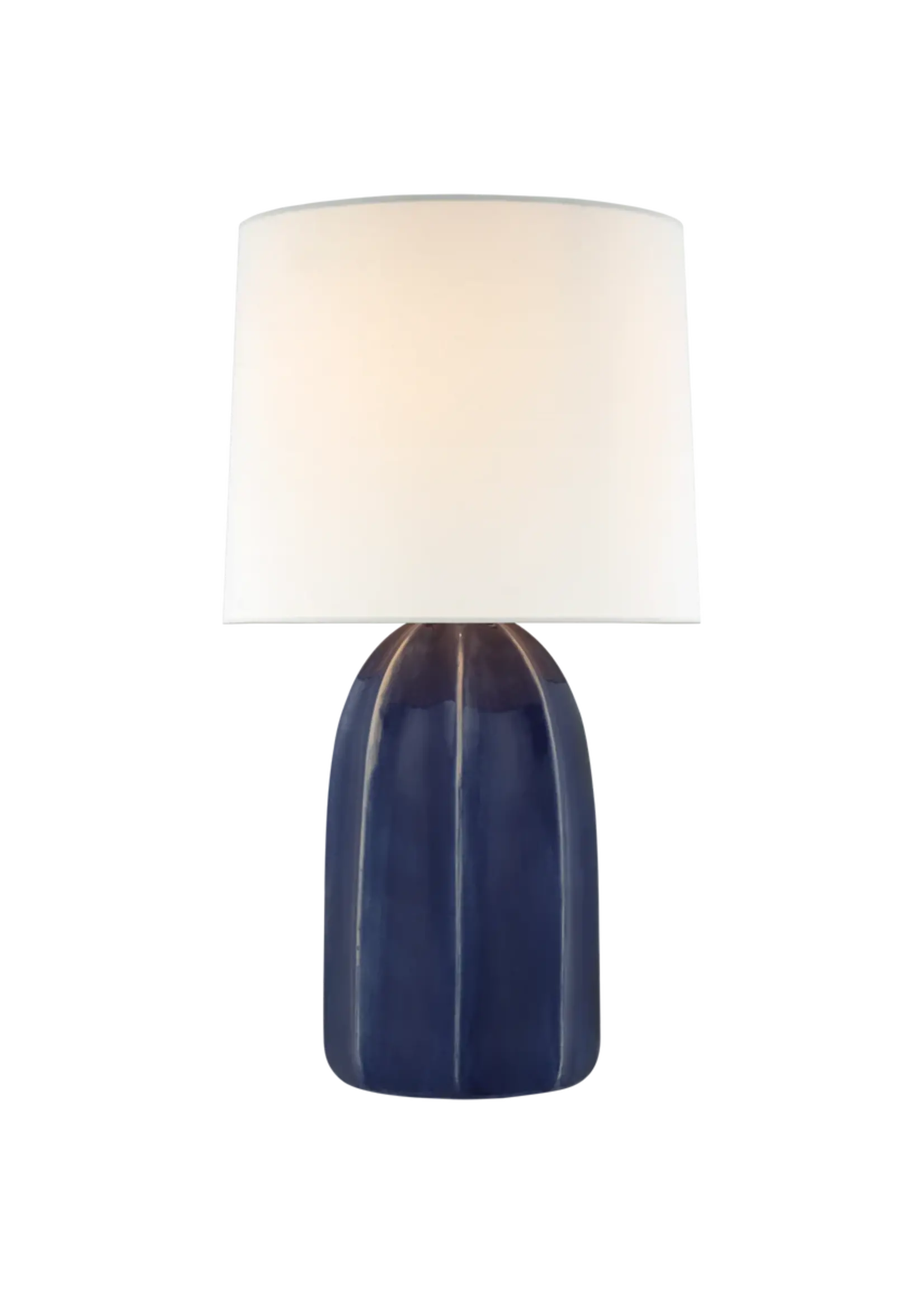 Visual Comfort & Co. Melanie Large Table Lamp, Frosted Medium Blue