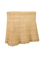 Jeffan Bonnie Rattan Scalloped Console Table, Natural