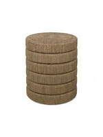 Jeffan 16" Wide Seagrass Ribbed Side table