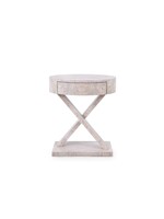 Bungalow Five/Villa and House Modena 1 Drawer Side Table Light Gray Burl