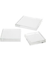 small square crystal riser