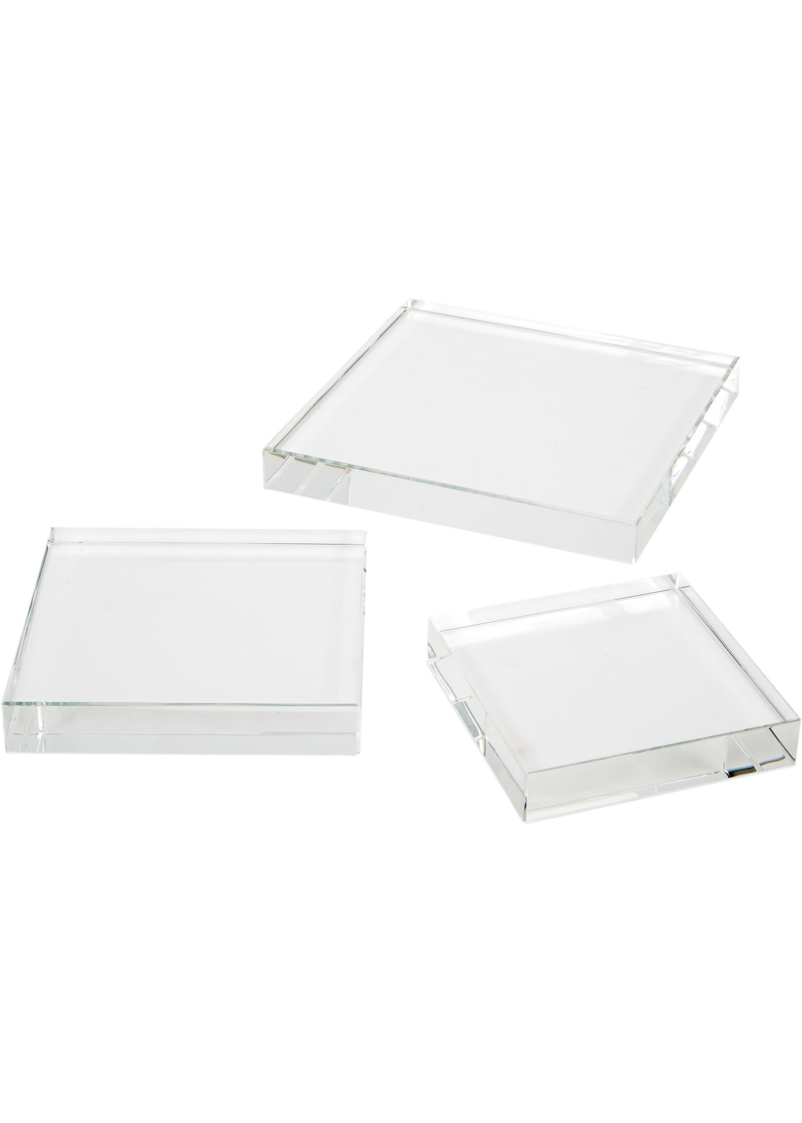 small square crystal riser