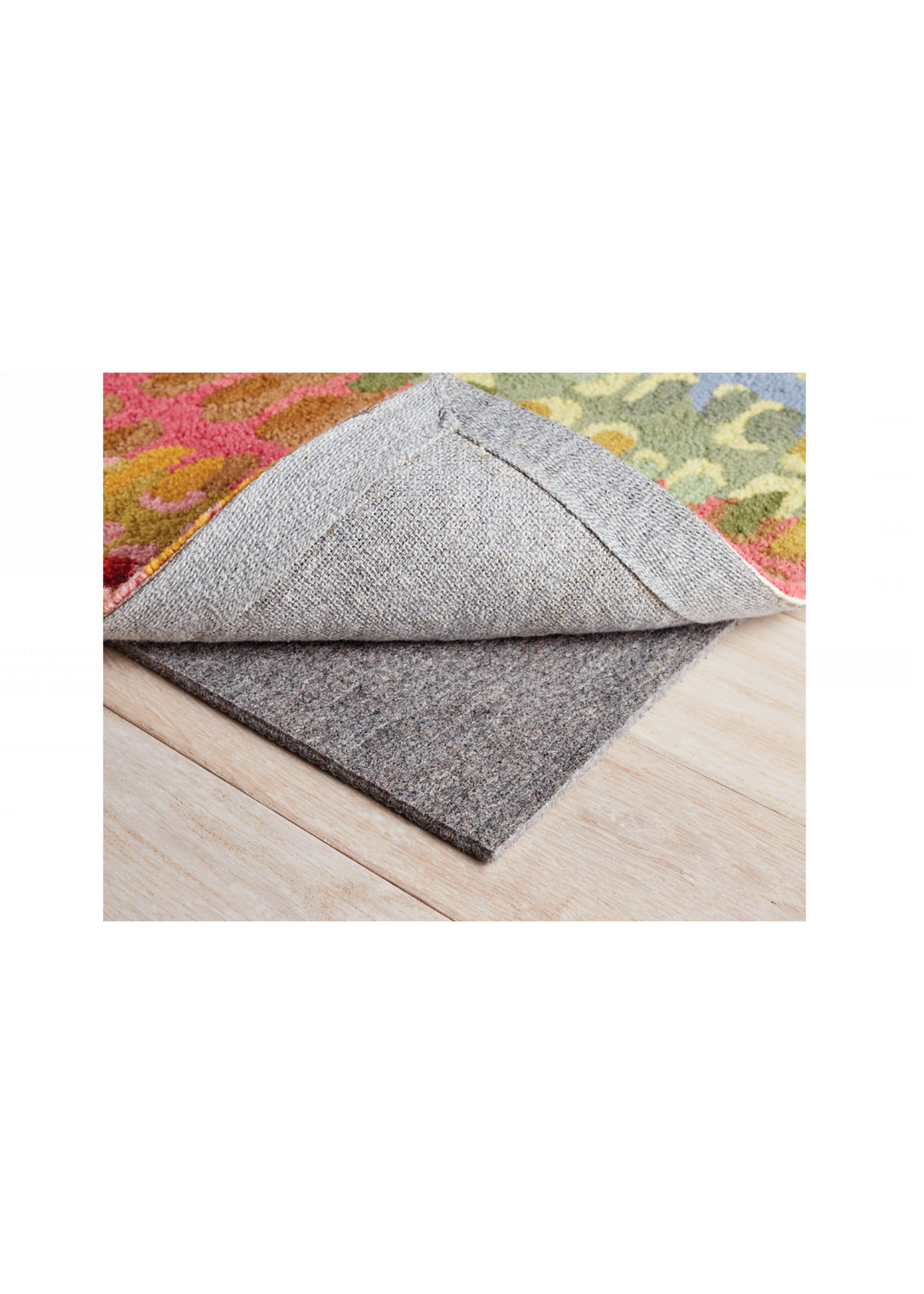 Dash & Albert Floor Lock Solid Rug Pad 9x12