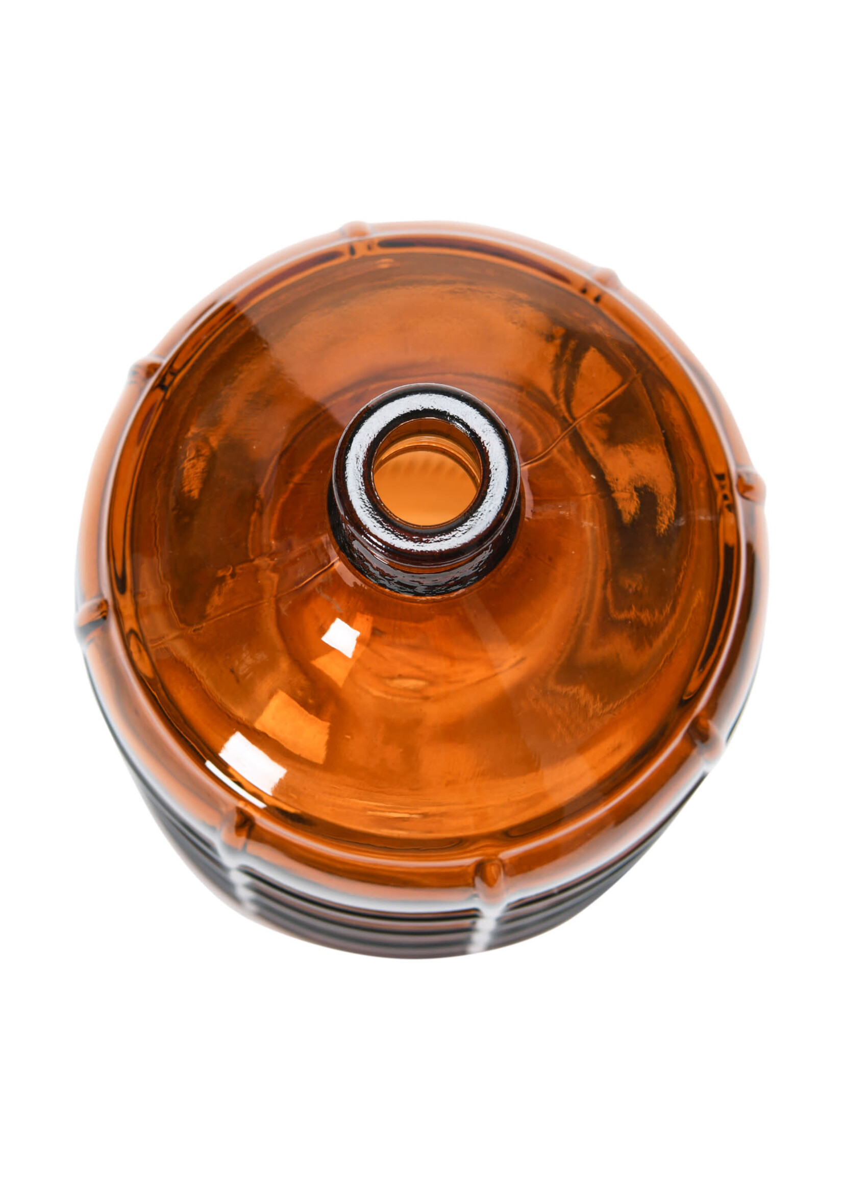 Creative Co-Op 10-1/2"H Glass Vintage Reproduction Bottle, Amber Color