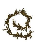 Tag Mistletoe Wool Felt Garland - Green Multi
