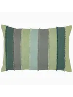 John Robshaw Textiles Fringed Sage Kidney Pillow 12x18