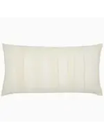 John Robshaw Textiles Fringed White Bolster 17x32