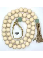 The Gilded Shell The Long Beach- Aqua & Natural- Nude Bead