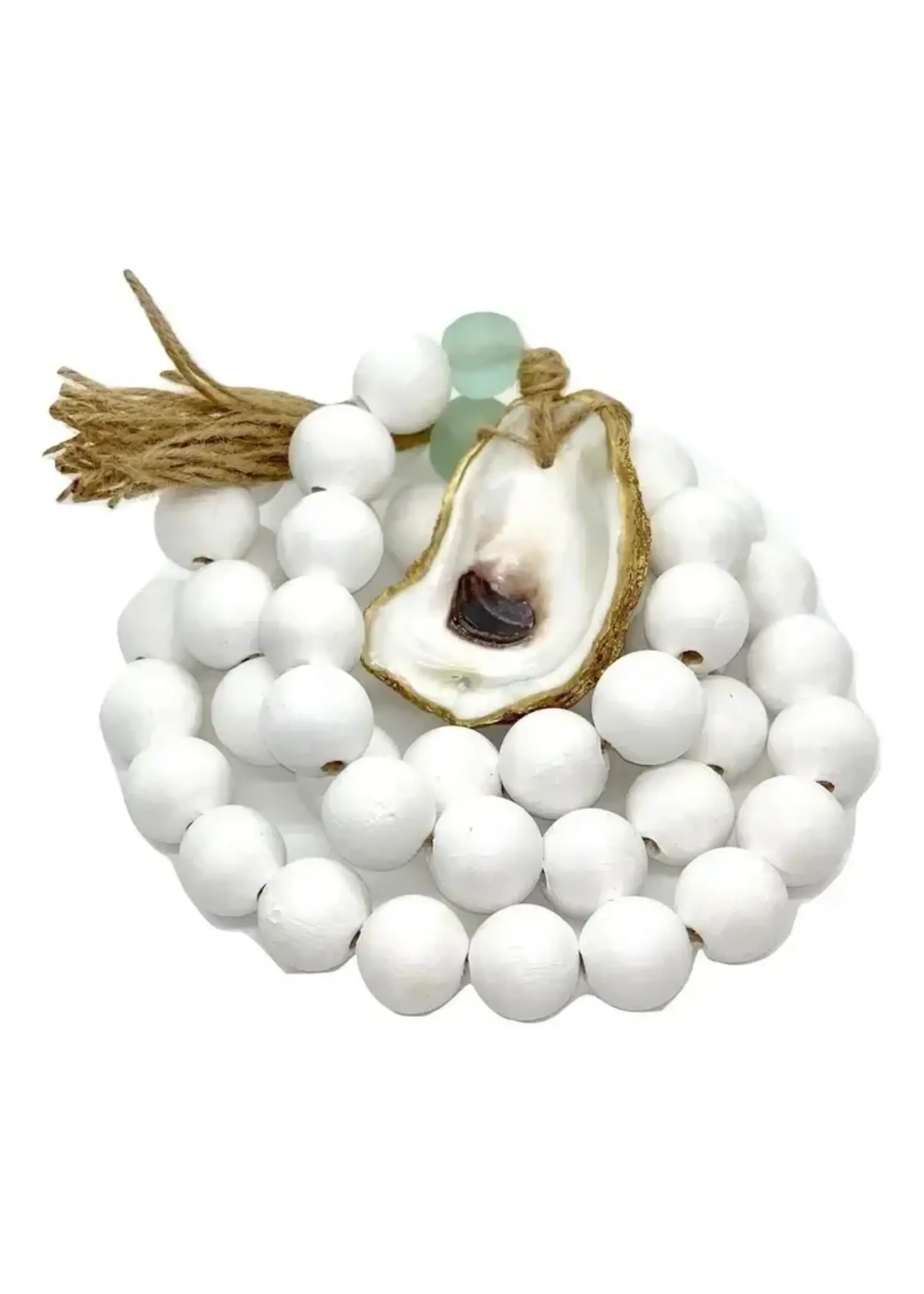 The Gilded Shell The Long Beach- Deep Blue & White Bead