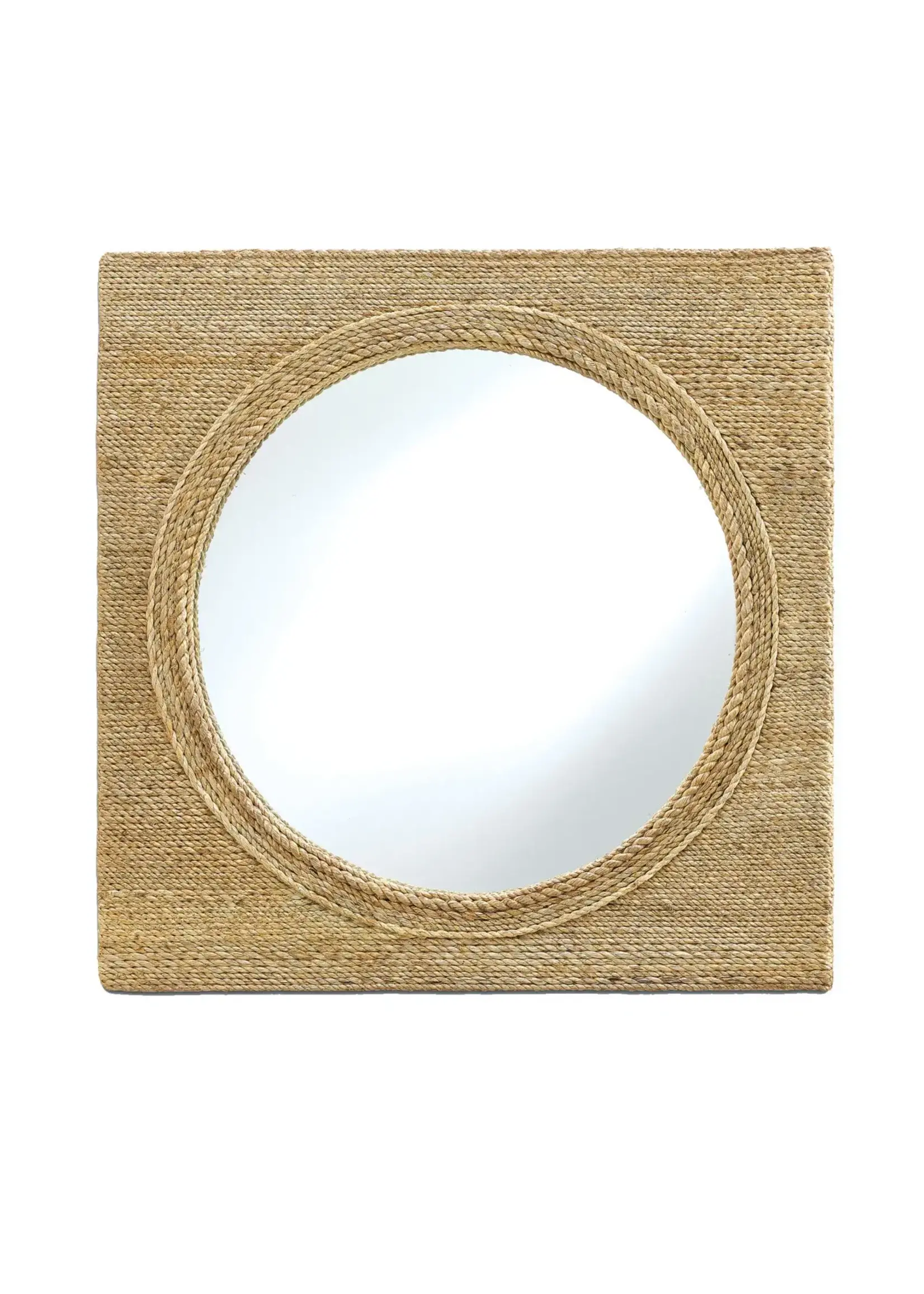 Currey & Company Tisbury Small Square Rope Mirror