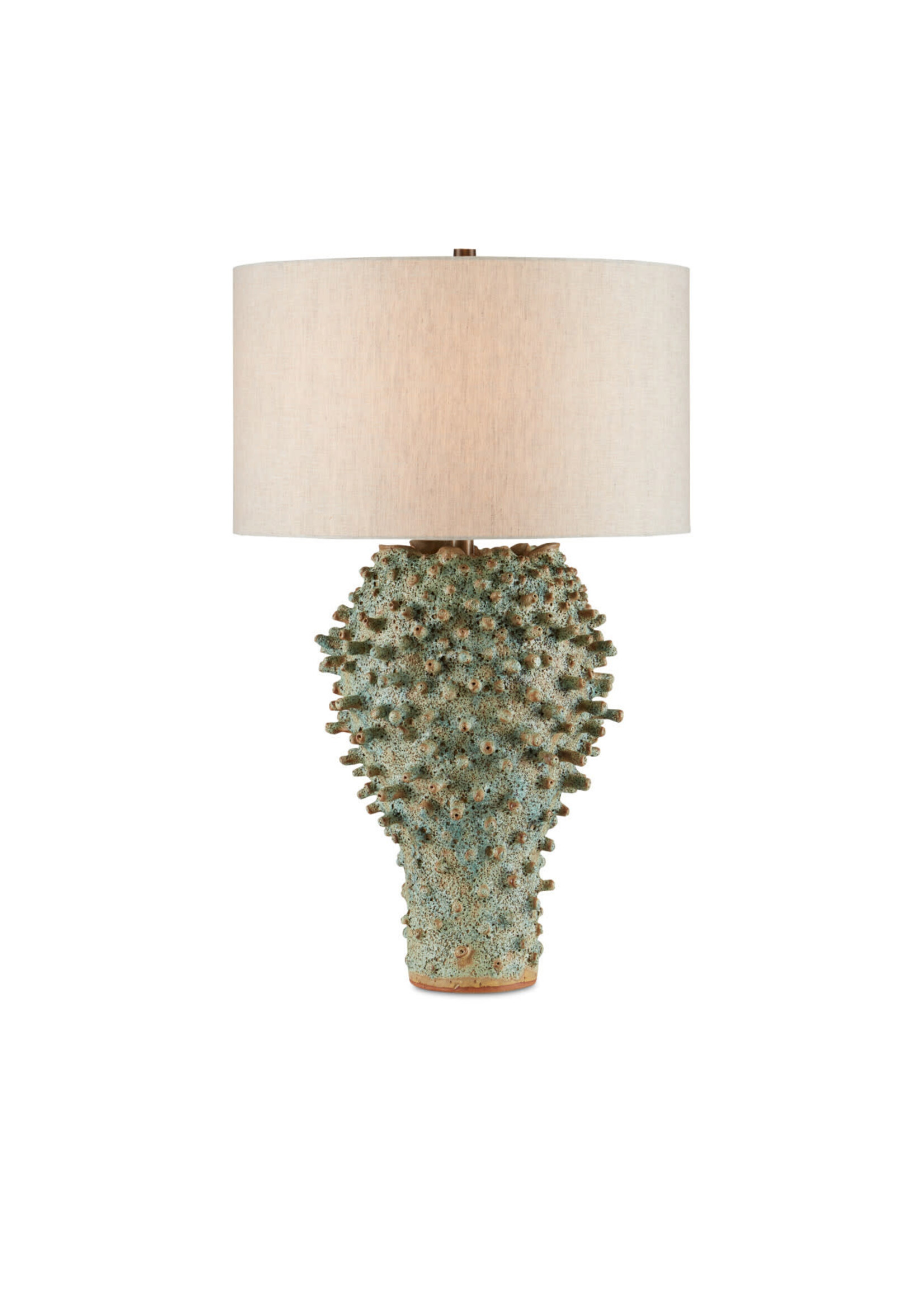 Currey & Company Sea Urchin Green Table Lamp