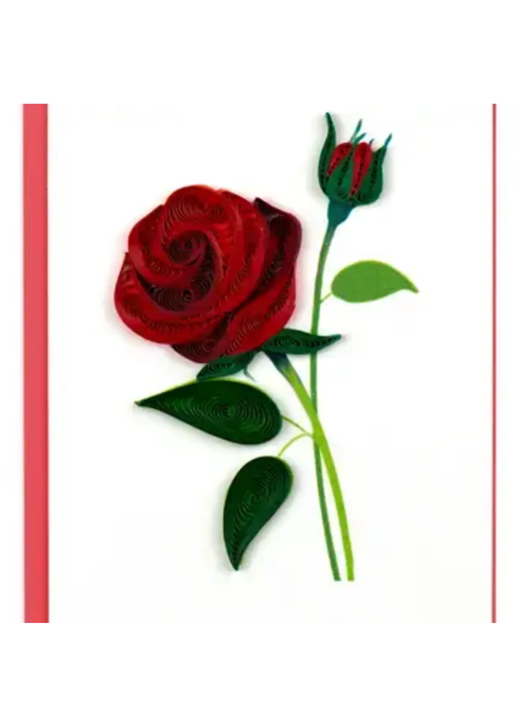 Quilling Cards Rose Gift Enclosure Mini Card