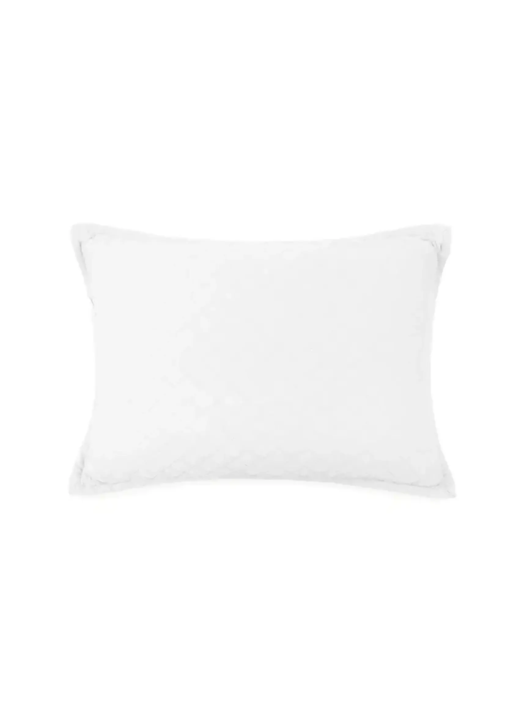 Pom Pom at Home Monaco White Big Pillow w/ Insert 28x36