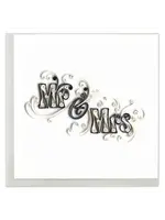 Quilling Cards Mr & Mrs Greeting Card