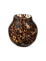 Tag Tortoise Art Glass Vase - Brown