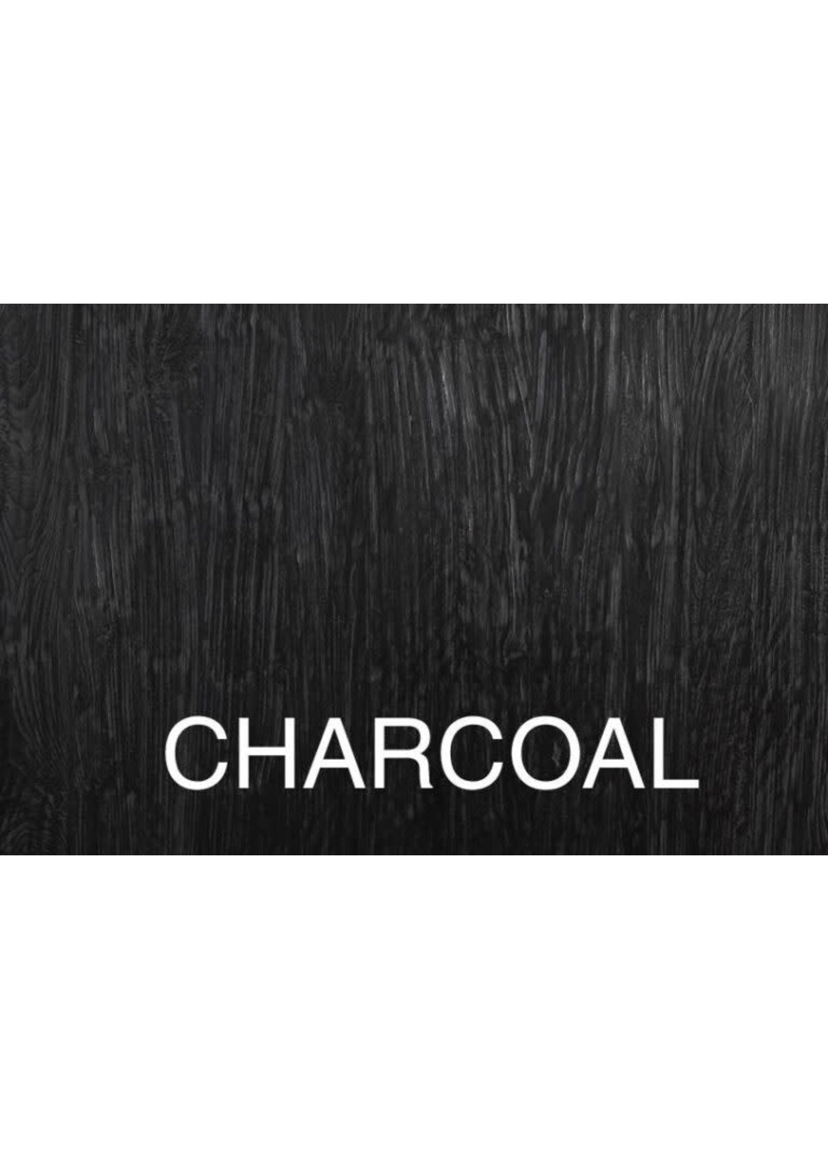 Reclaimed Elm Plank Table – Charcoal Solid Leg Design