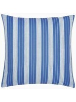 John Robshaw Textiles Vintage Stripe Azure Outdoor Decorative Pillow 22x22