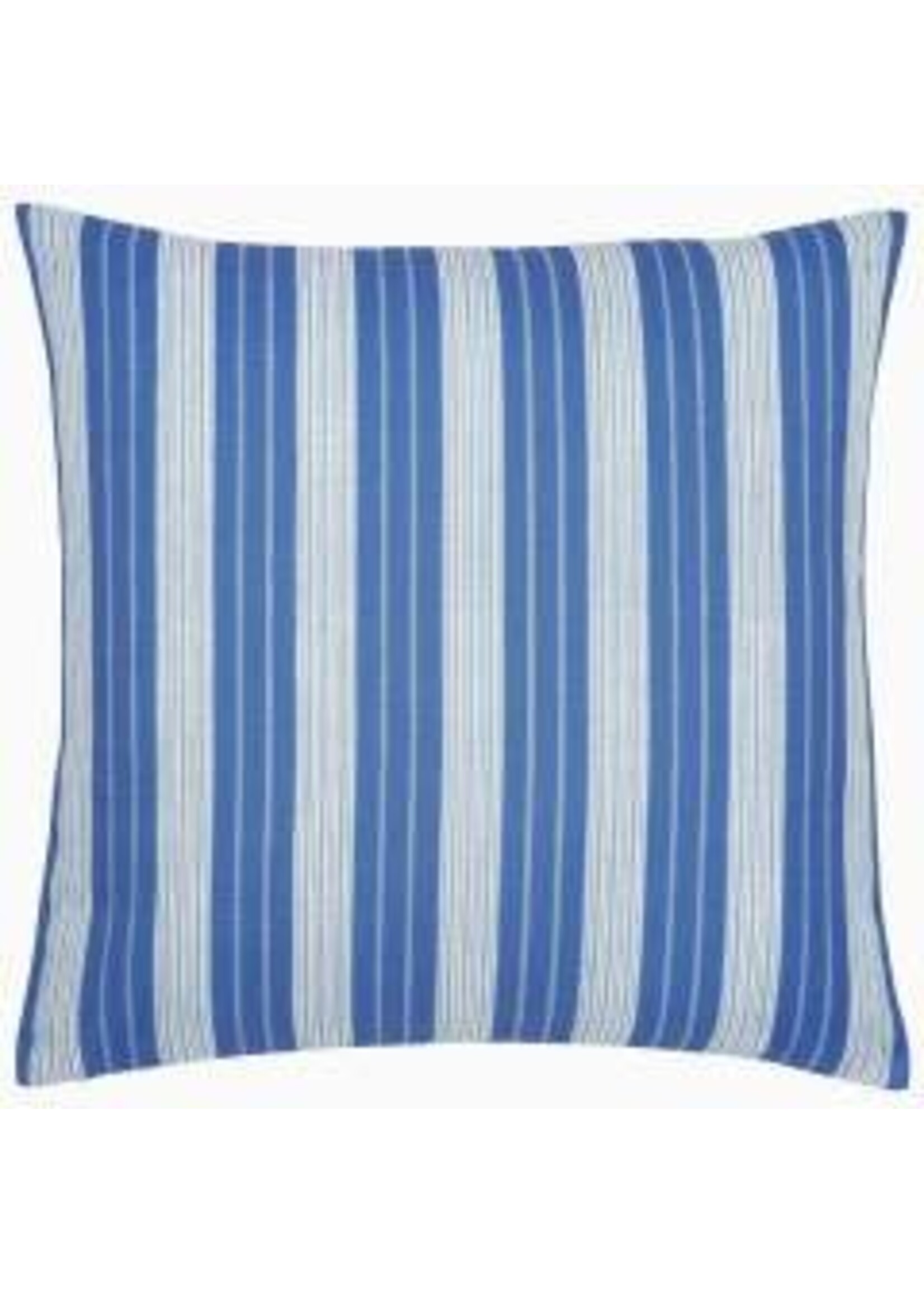 John Robshaw Textiles Vintage Stripe Azure Outdoor Decorative Pillow 22x22