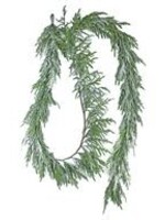 Select Artificials NORFOLK PINE GARLAND WITH SNOW, 14', PE