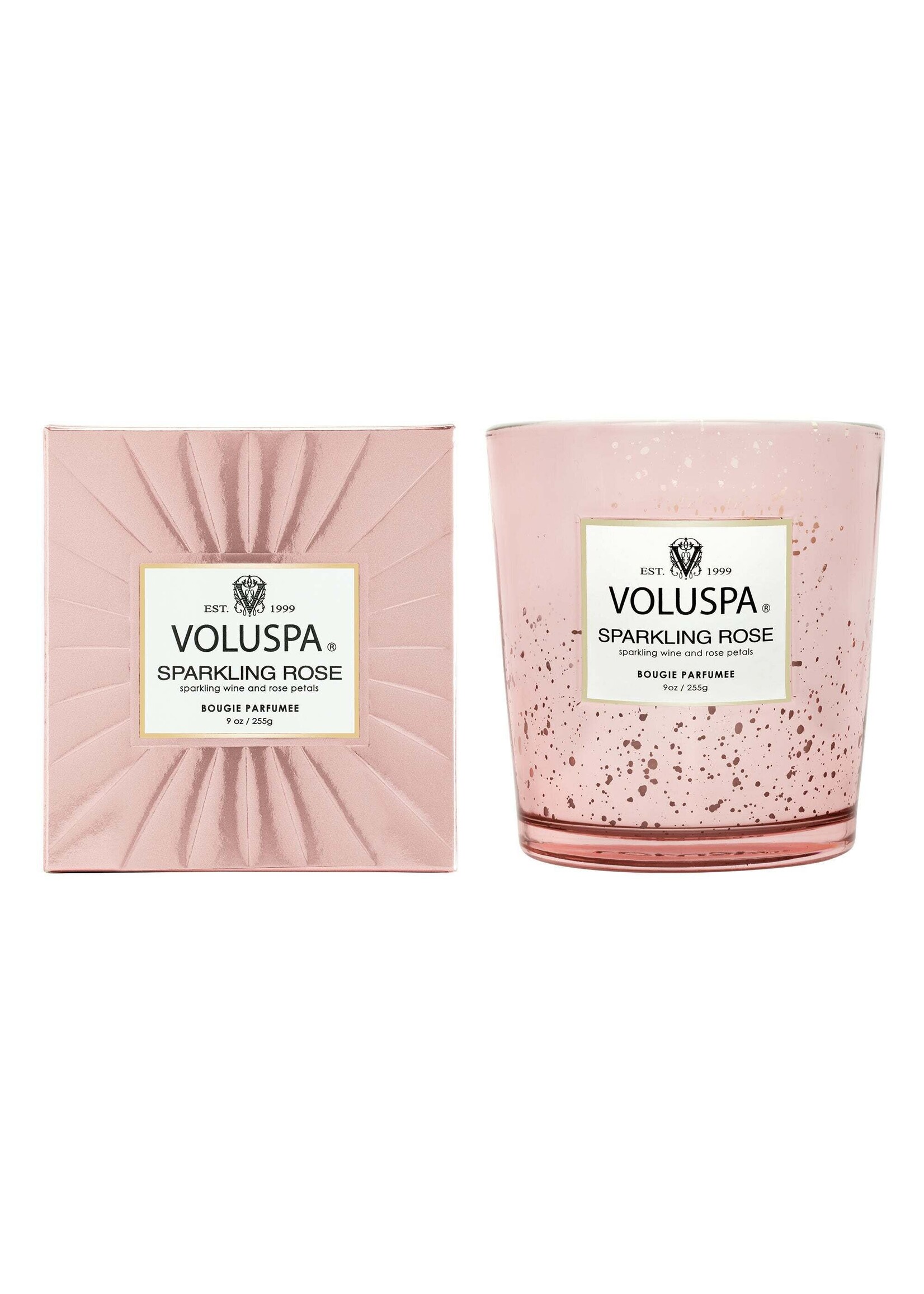 Voluspa Sparkling Rose 9oz Classic Speckle