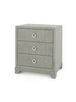 Bungalow Five/Villa and House Brittany 3 Drawer Side Table Grey