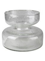 Homart Seeded Glass Bulb Vase, Clear