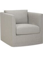 Lee Industries C3941-01SW Slipcovered Swivel Chair - Heron Blue/Cloud 9 Cushion