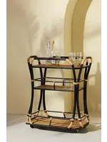 Woven/Selamat Edith Bar Cart in Black