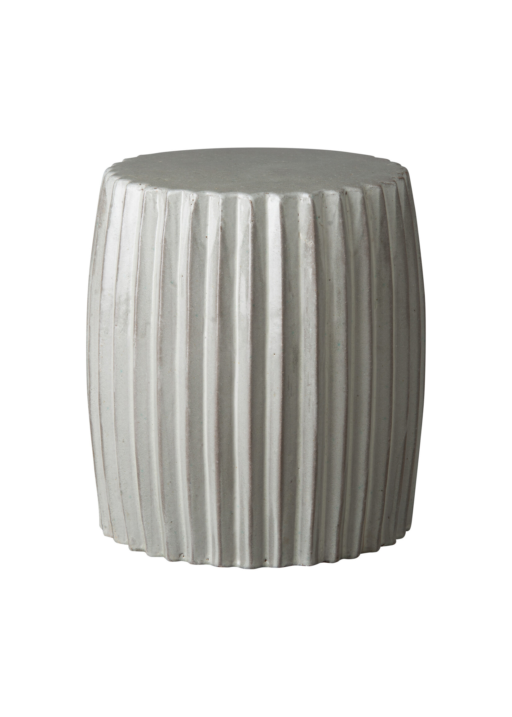Pleated Stool - Gray