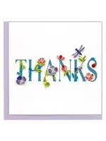 Quilling Cards Quilled Garden Thanks Greeting Card