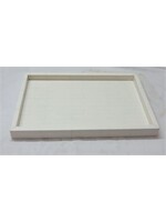 BIDK Home Lg. Rect. Tray 18" x 15" White - White