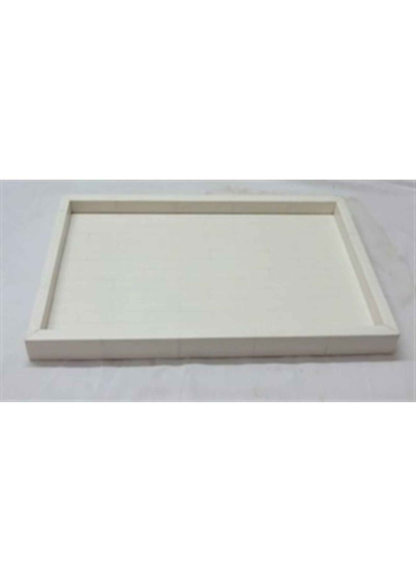 BIDK Home Lg. Rect. Tray 18" x 15" White - White