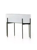 Four Hands JED LARGE PLANTER - WHITE