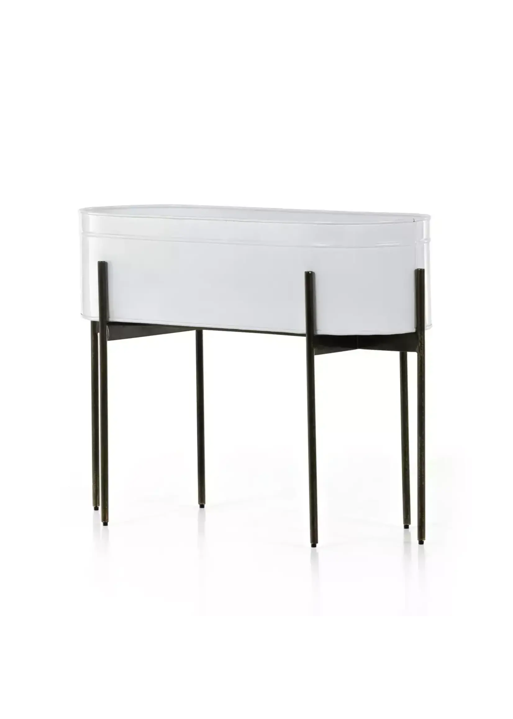 Four Hands JED LARGE PLANTER - WHITE