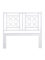 Jeffan Lattice Queen Headboard, White