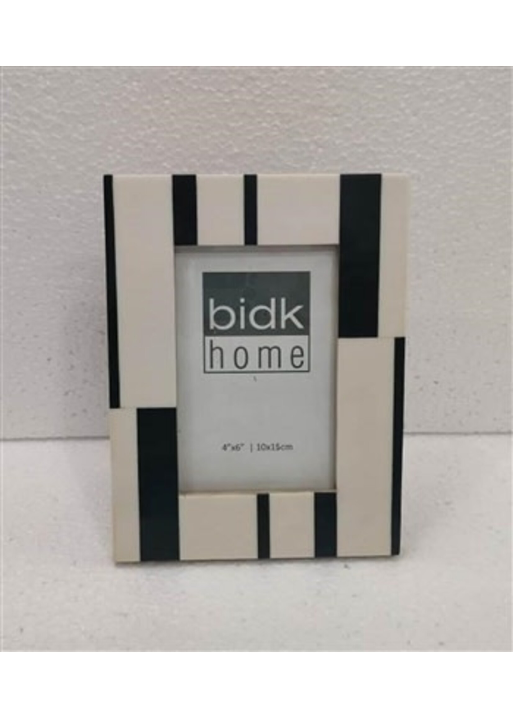 BIDK Home 4X6” Resin Frame Black and White - BLACK & WHITE