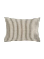Indaba 16x24 Pinstripe Linen Pillow, Natural